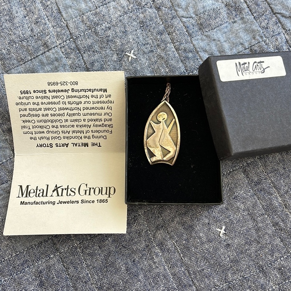 The Dancer-Sterling silver-Metal Arts Group. NEW